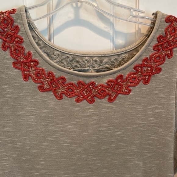 Free People ⭐️dress with orange embroidery - Picture 3 of 10